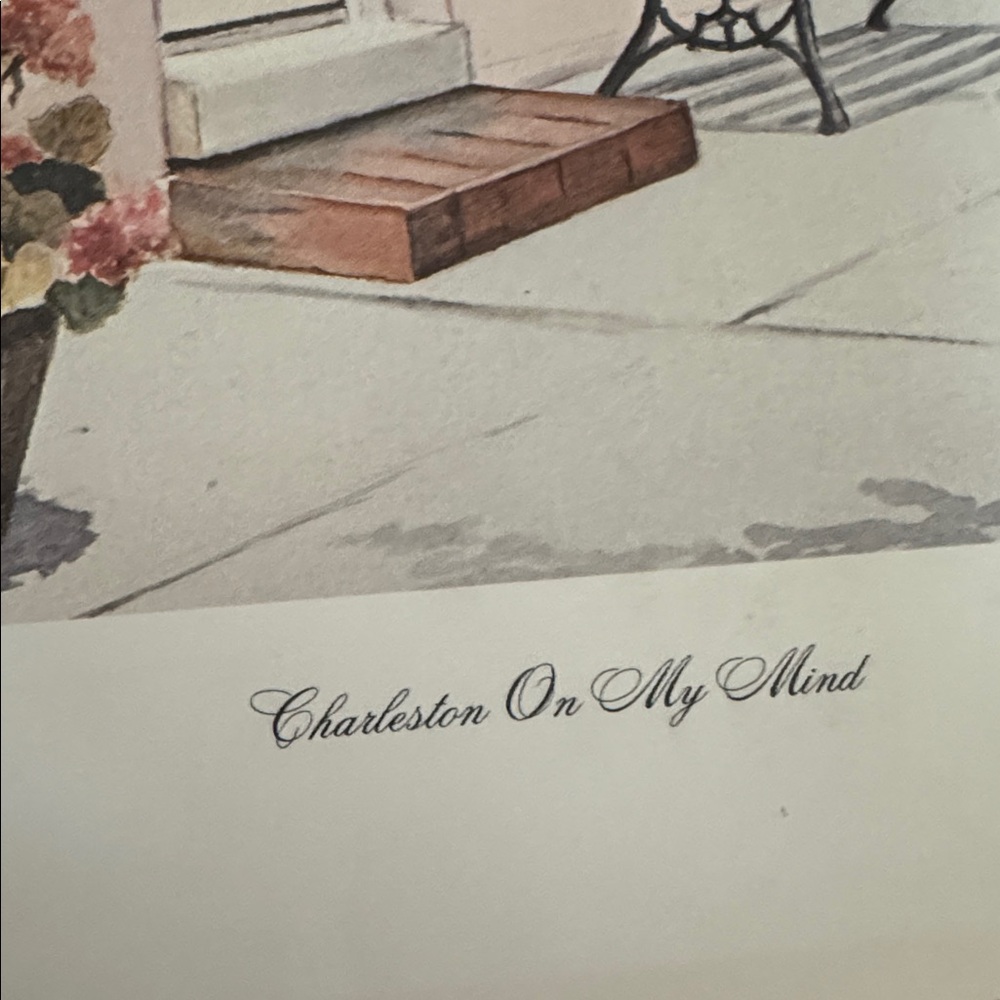 VTG 1988 Starr Ayers Charleston On My Mind Art Litho Print - Picture 5 of 11